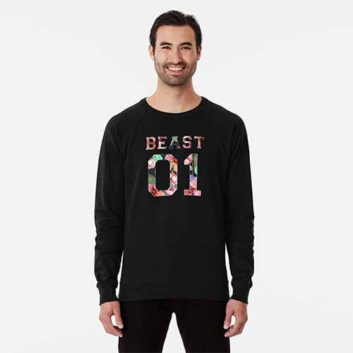 Beauty and The Beast Lightweight Sweatshirt