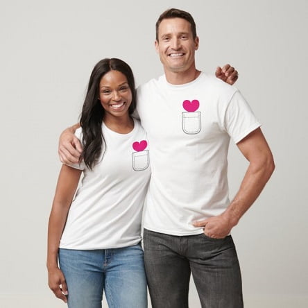 Couple Pocket Heart T-Shirt