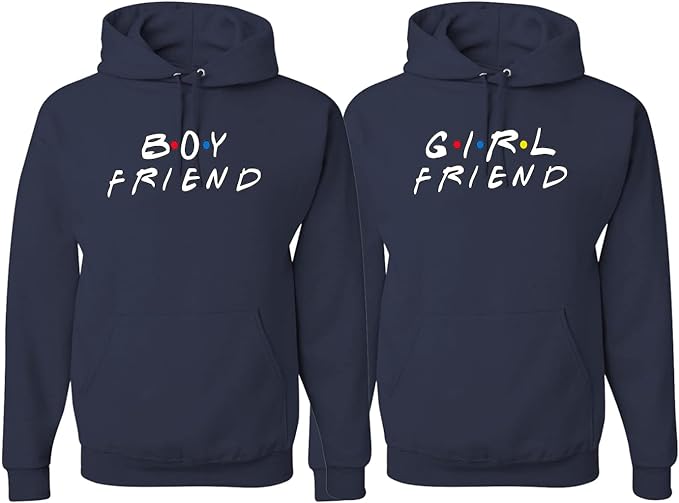 Boy Friend and Girl Friend Matching Couples Hoodie