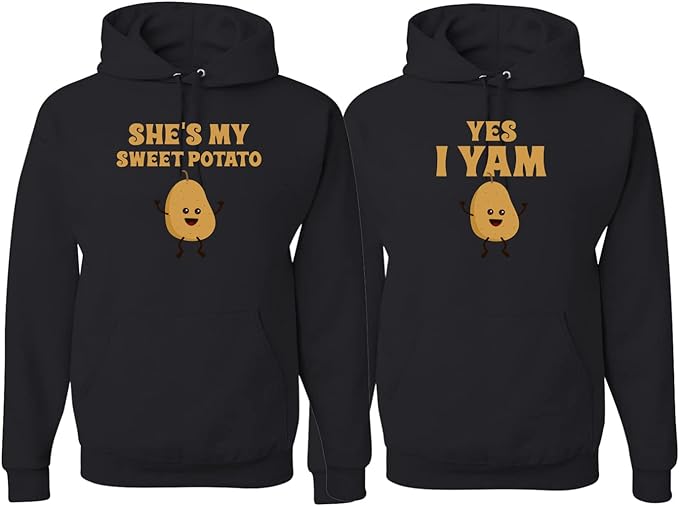 Shes My Sweet Potato - Yes i Am - Matching Couples Hoodie