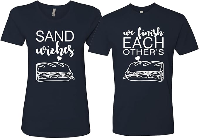 We Finish Each others Sand Wishes Couple T-Shirts